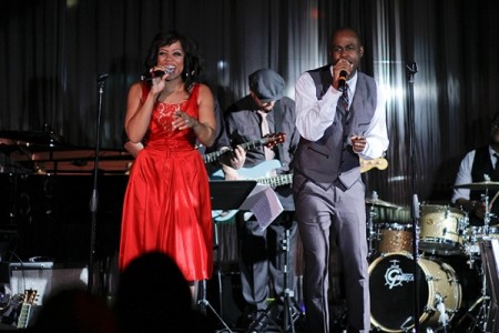 Terron Brooks and Kamilah Marshall Perform During HOLIDAZE HARMONY