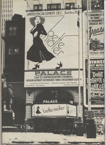 BetteBack December 7, 1973: Bette Midler - the biggest grosser in the history of the Palace img119