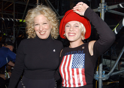 Pink: "That's why Bette Midler...is my f-ing hero" Pink: "That's why Bette Midler...is my f-ing hero"